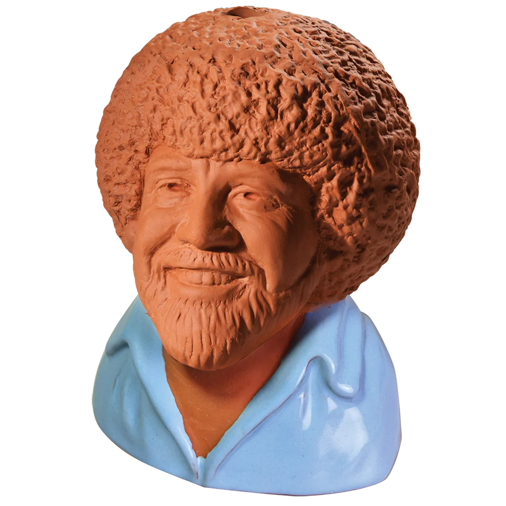 Bob Ross® in Blue Shirt Chia Pet® - Image 3