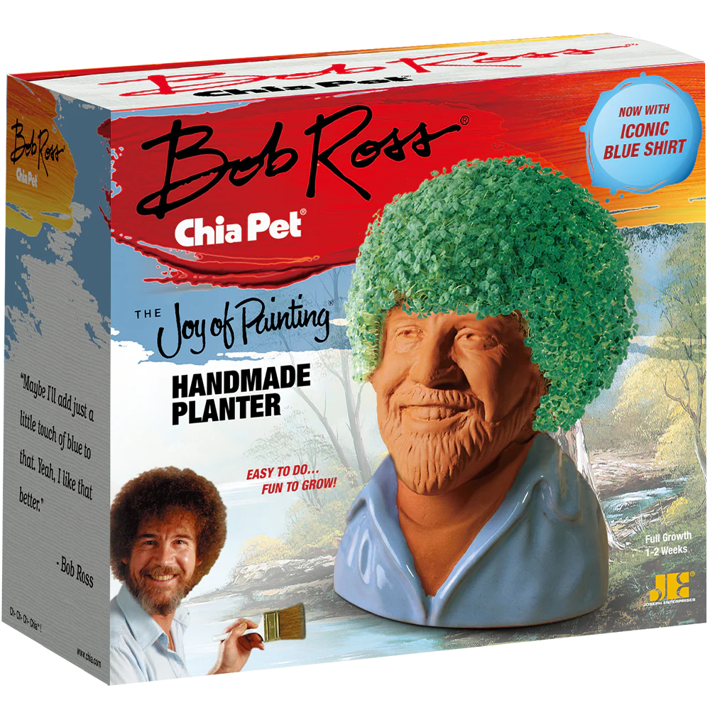 Bob Ross® in Blue Shirt Chia Pet® - Image 5