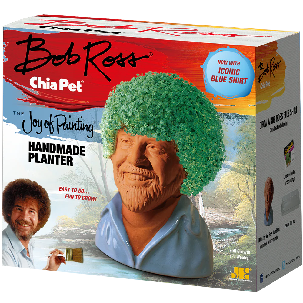 Bob Ross® in Blue Shirt Chia Pet® - Image 6