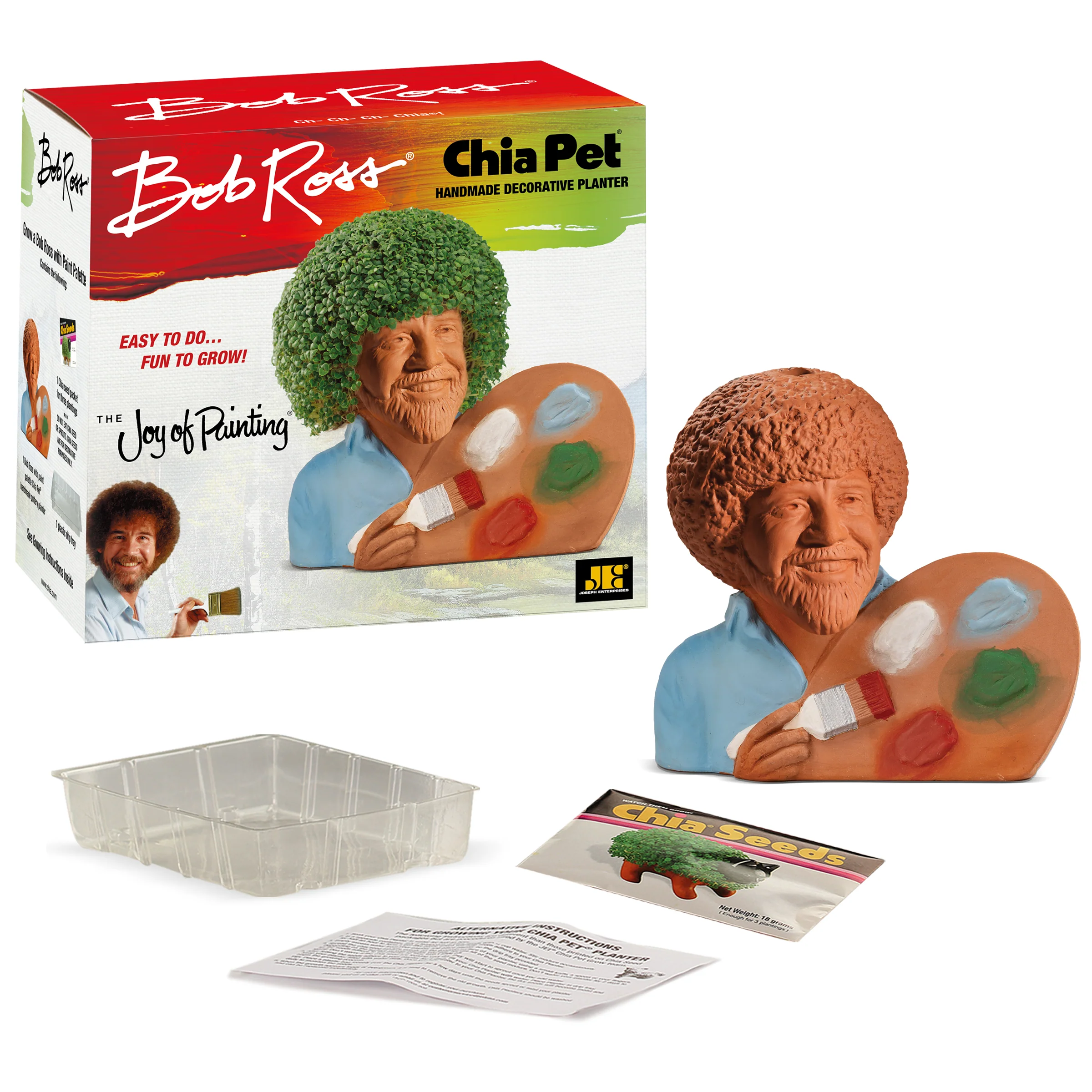 Bob Ross® with Paint Palette Chia Pet® - Image 3