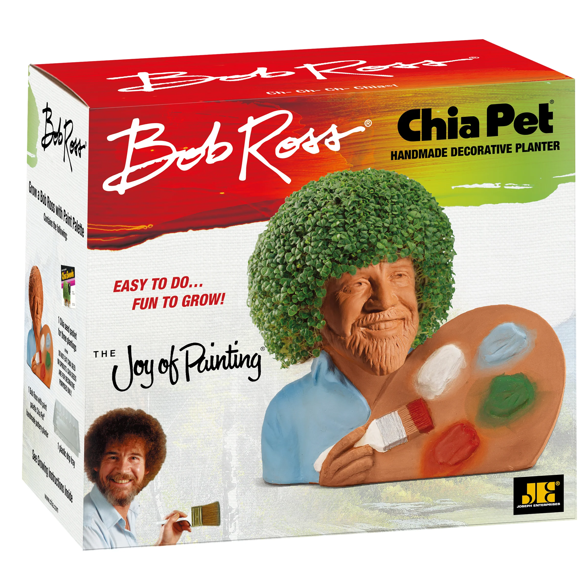 Bob Ross® with Paint Palette Chia Pet® - Image 4