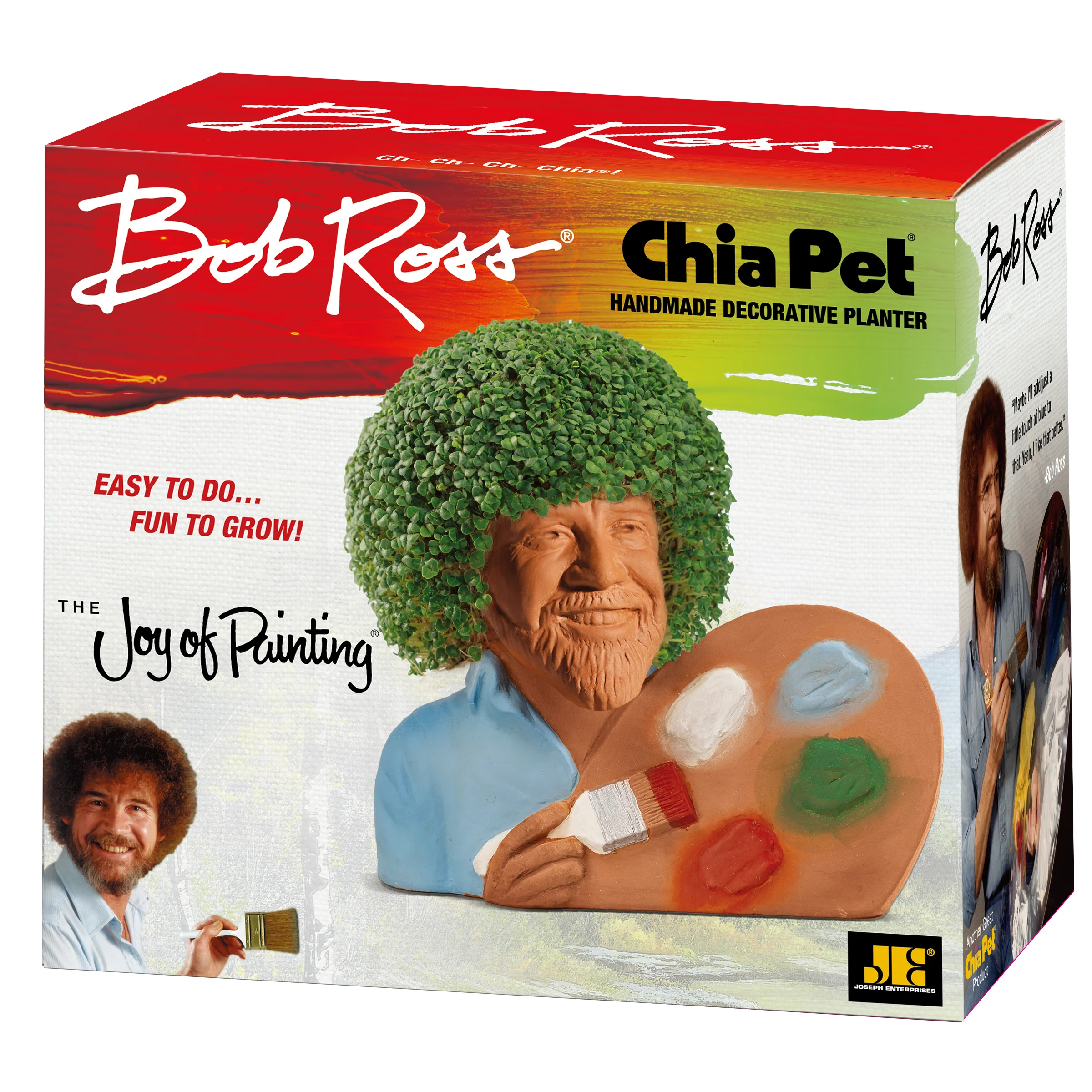 Bob Ross® with Paint Palette Chia Pet® - Image 5