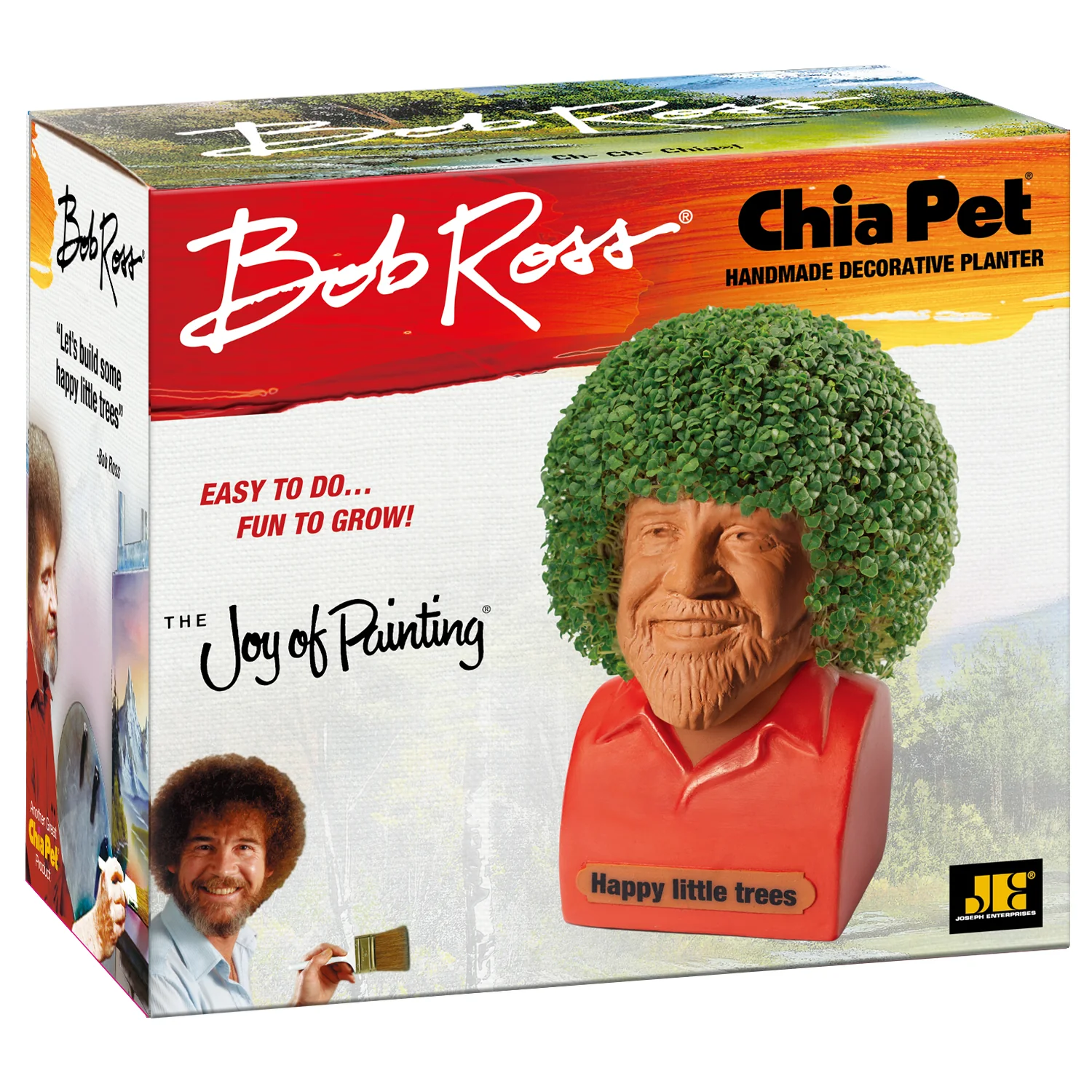 Bob Ross® with Red Shirt Chia Pet® - Image 4
