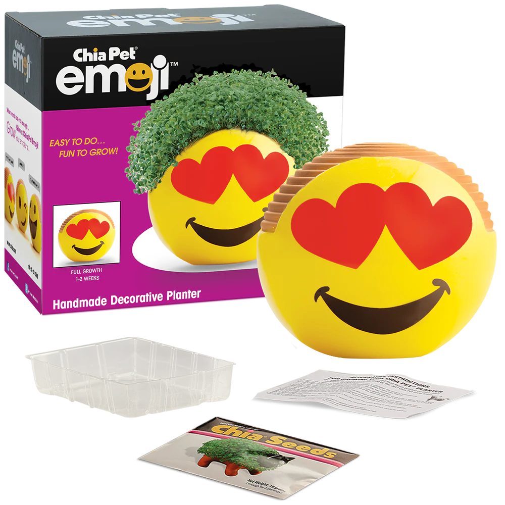 Emoji Heart Eyes Chia Pet® - Image 4