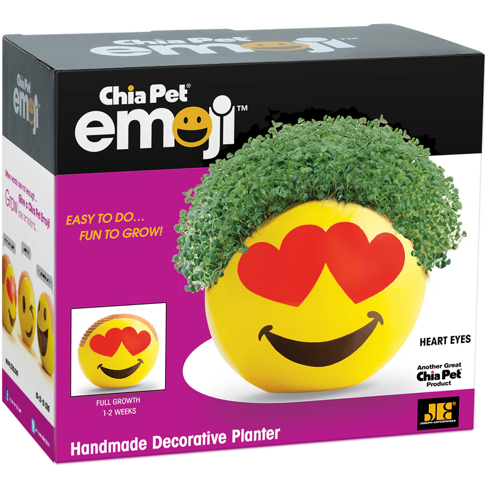 Emoji Heart Eyes Chia Pet® - Image 5