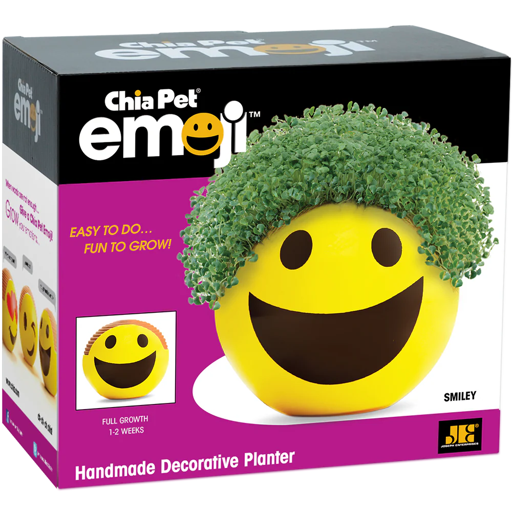 Emoji Smiley Chia Pet® - Image 4