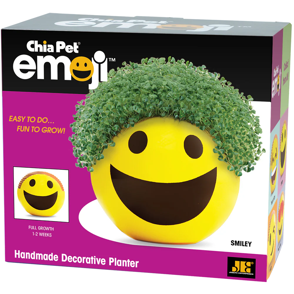 Emoji Smiley Chia Pet® - Image 5