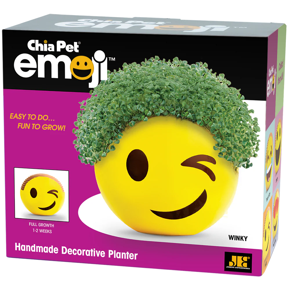 Emoji Winky Chia Pet® - Image 6