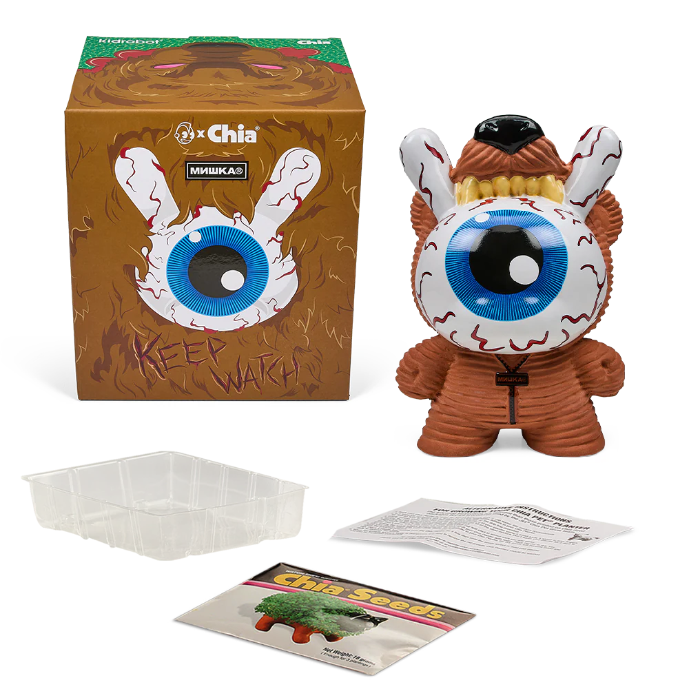 Keep Watch 8" Chia Pet® Dunny by Mishka - Bloodshot Edition - Image 4