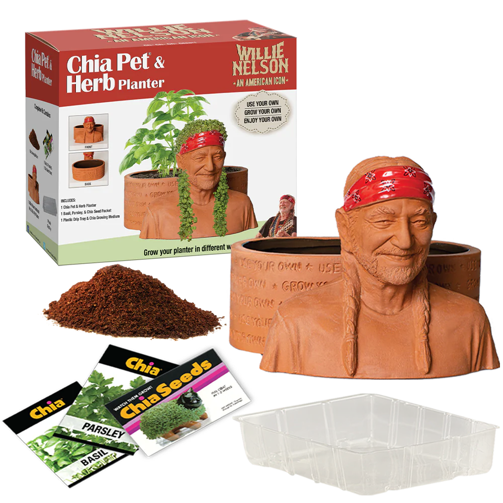 Willie Nelson Chia Pet® Herb Planter - Image 6